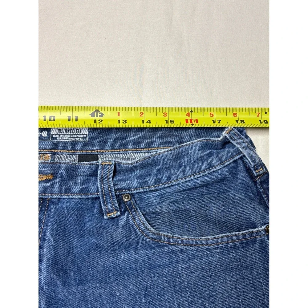 Carhartt 103889 Denim Five Pocket Relaxed Fit RUGGED FLEX Jeans 36‎ x 32